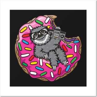 Sloth donut music Posters and Art